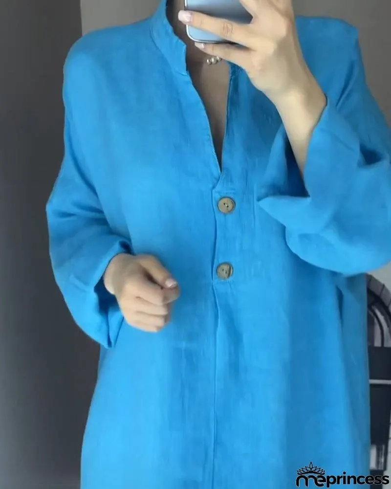 One-Colour Pocket Dress