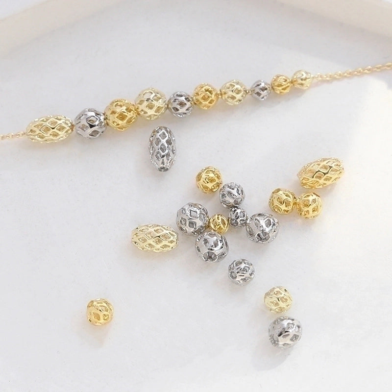 1 Piece Copper Solid Color Beads