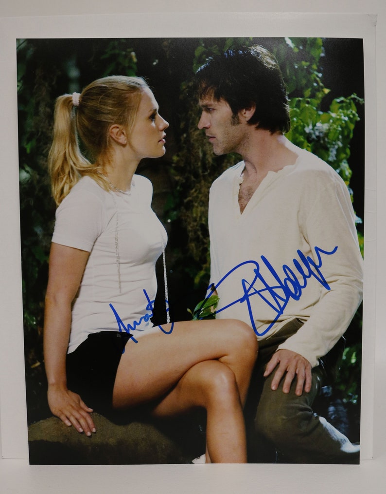 Anna Paquin & Stephen Moyer Signed Autographed 'True Blood' Glossy 11x14 Photo Poster painting - COA Matching Holograms