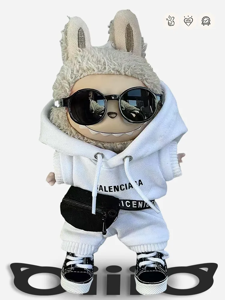 LABUBU Clothes Balenciaga Stylish White Tracksuit Outfit