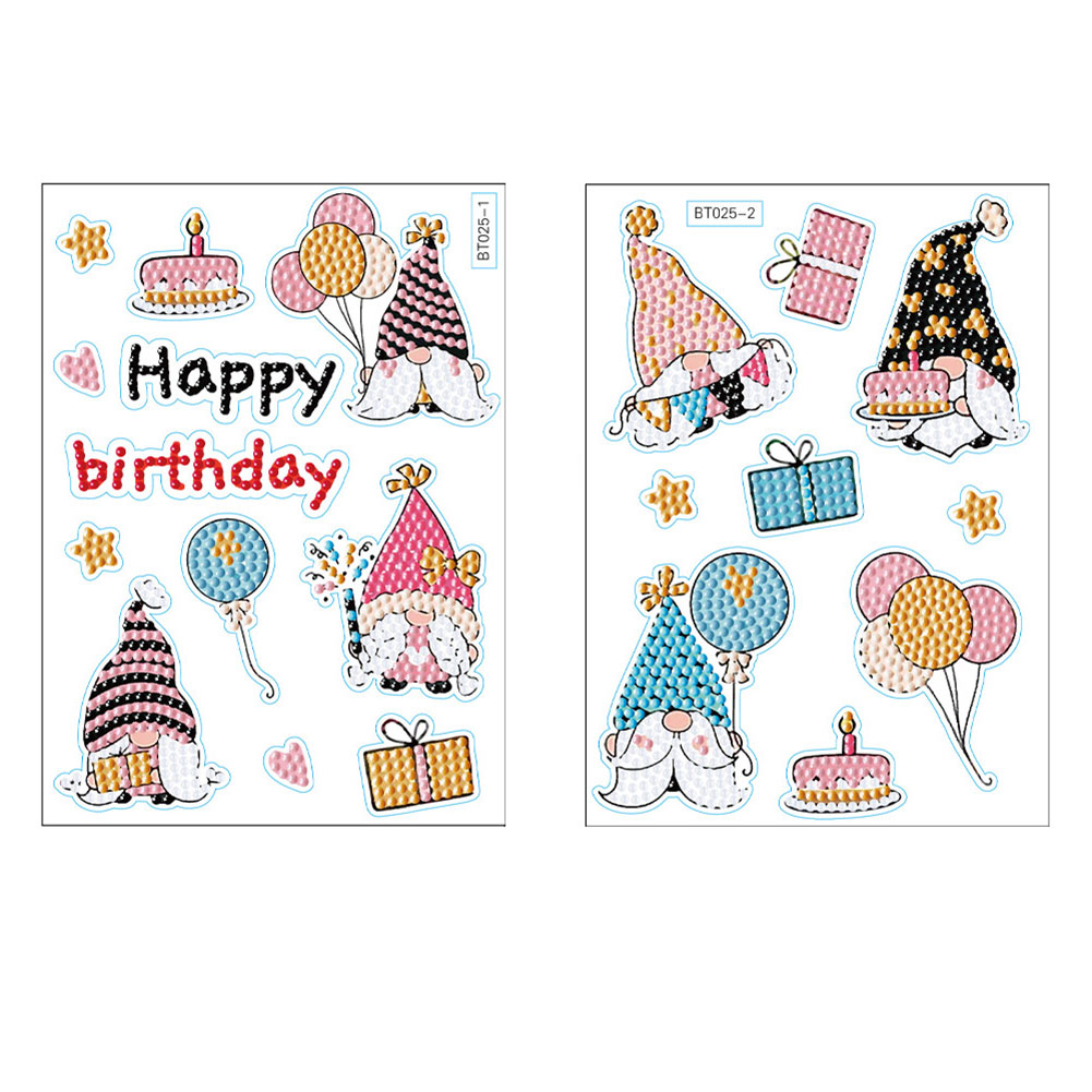 

2pcs Birthday Goblin - 5D DIY Craft Sticker, 501 Original