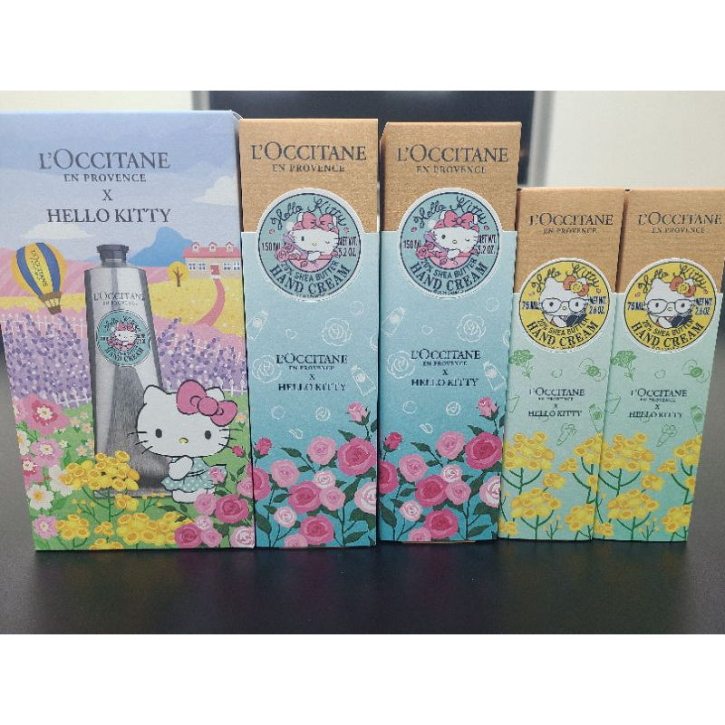 L’OCCITANE X Hello Kitty Limited Edition Shea Butter Hand Cream 150ml+30lml 75ml+30ml Set A Cute Shop - Inspired by You For The Cute Soul 