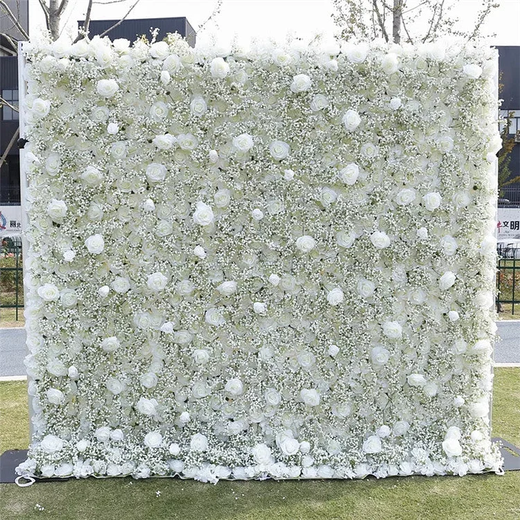 A7700 Artificial Flower Wall Wedding Outdoor Party Backdrop Decorations