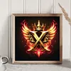 Diamond Painting -DIY Round Drill Letter X