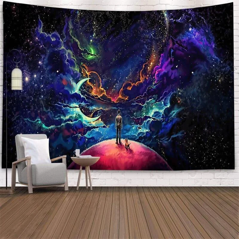 Abstract Red Mushroom Tapestry Wall Hanging Psychedelic Hippie Tapiz Art Background Cloth Mattress Home Decor