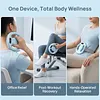 Electric Body Fascia Ring Vibration Body Shaping Massager Rechargeable 4-Sided Massager Head Fascia Ring Multifunctional Handheld Muscle Fascias Gun Deep Tissue Massage Device