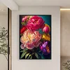 (Big Size)Peony - 11CT Stamped Cross Stitch - 40*60cm - Flower