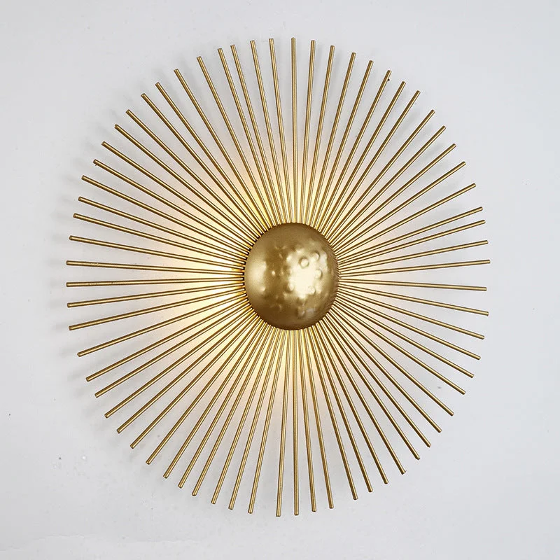 Minimalist Gold Solar Wall Lamp For Living Room