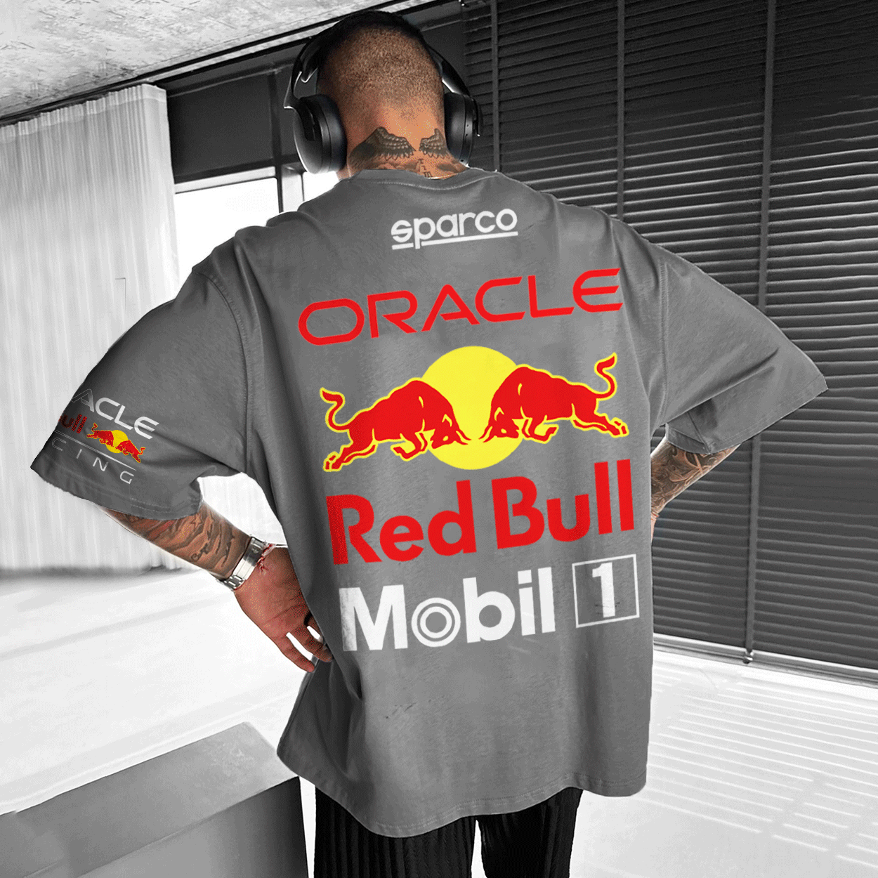 Unisex Racing Team Club Print Casual T-Shirt