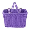 Bike Front Basket with Handles Cute Square Bicycle Basket for Kids Adult Bikes