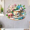 Tasse &agrave; th&eacute; en acrylique oiseau - 5d bricolage artisanat pendentif
