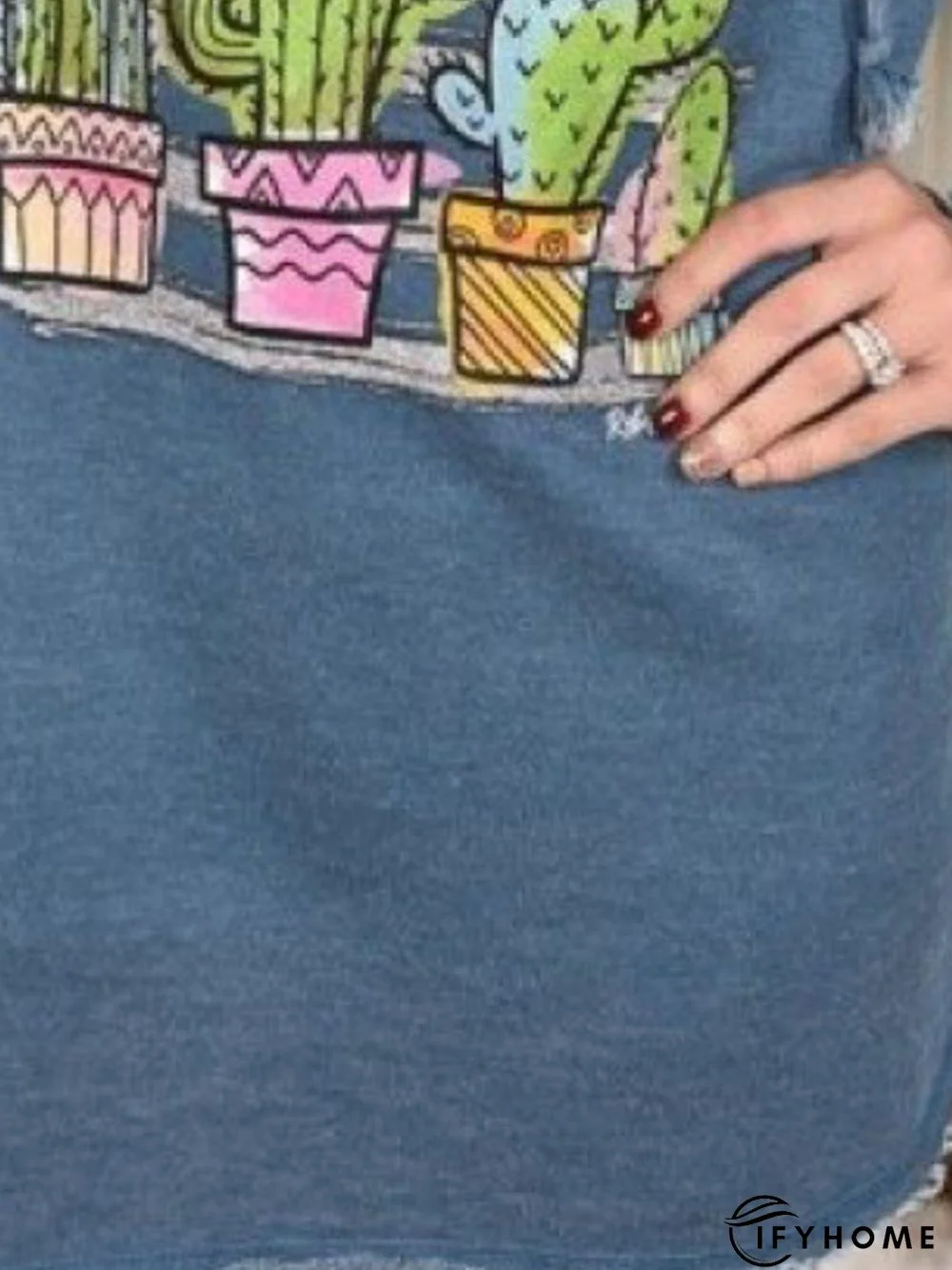 Casual Hoodie Long Sleeve Printed Top | IFYHOME