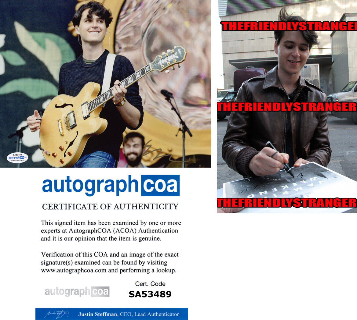 EZRA KOENIG signed Autographed VAMPIRE WEEKEND