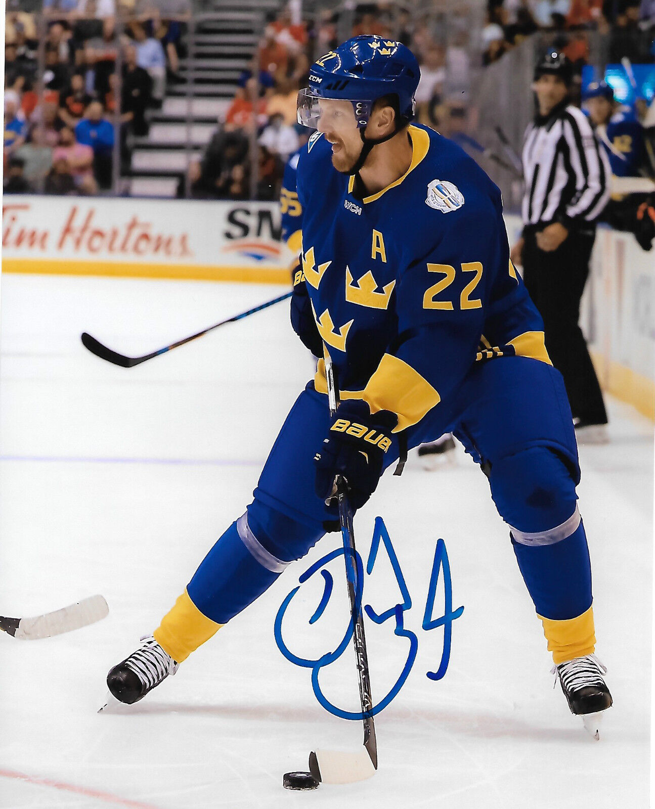 Team Sweden Daniel Sedin Signed Autographed 8x10 NHL Photo Poster painting COA F