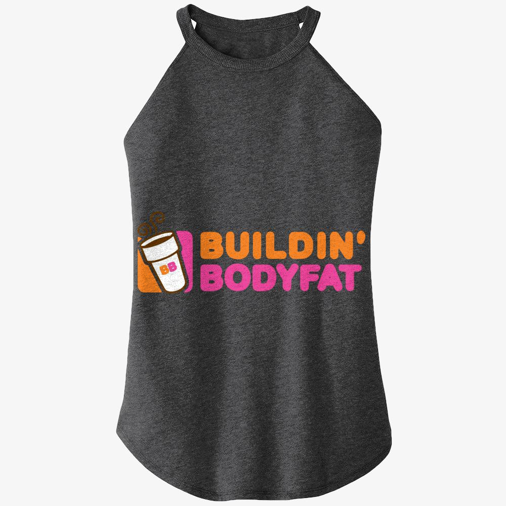 Dunkin Donuts Buildin Bodyfat, Logo Parody Rocker Tank Top