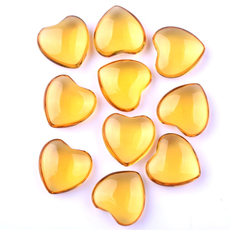 2 Pieces Gemstoen Heart Special Large Favorably 20Mm Pink Crystal Love Amethyst Heart-Shaped Ornaments