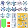 12PCS Diamond Painting Magnets Refrigerator for Adult Kid Fridge Car Kit(Snowflake)