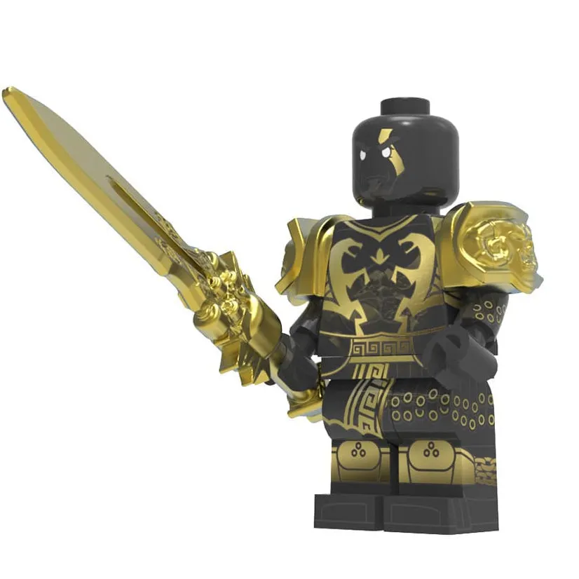 Kratos Movable Arm Custom God of War Video Game Minifigure Minifigure Bricks monstertoys