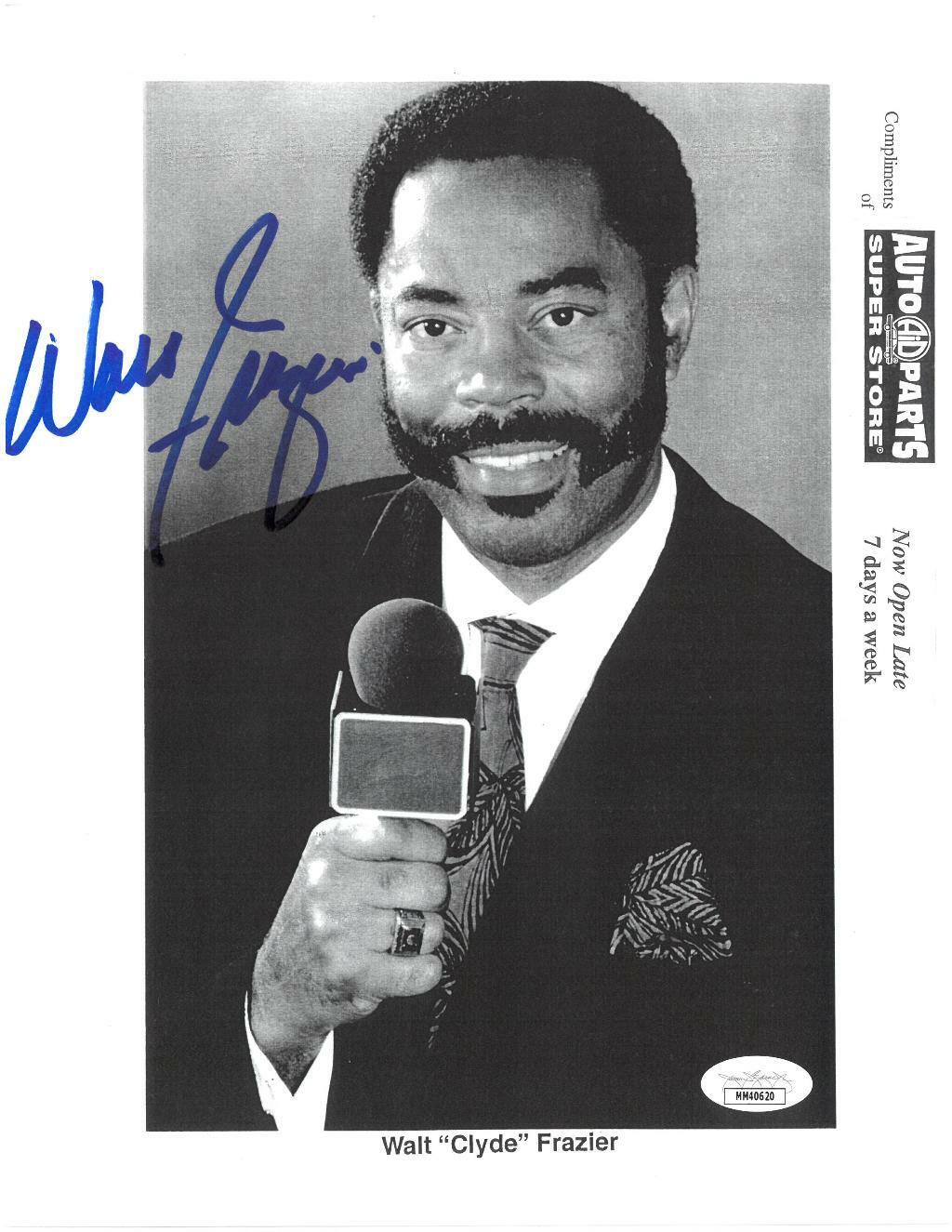 Walt Frazier Signed Authentic Autographed 8.5x11 Photo Poster painting JSA #MM40620