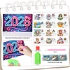 2026 Girls DIY Diamond Painting Paper Desk Calendar for Home Living Room