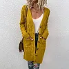 Women's Casual Long Twist Knit Sweater Coat