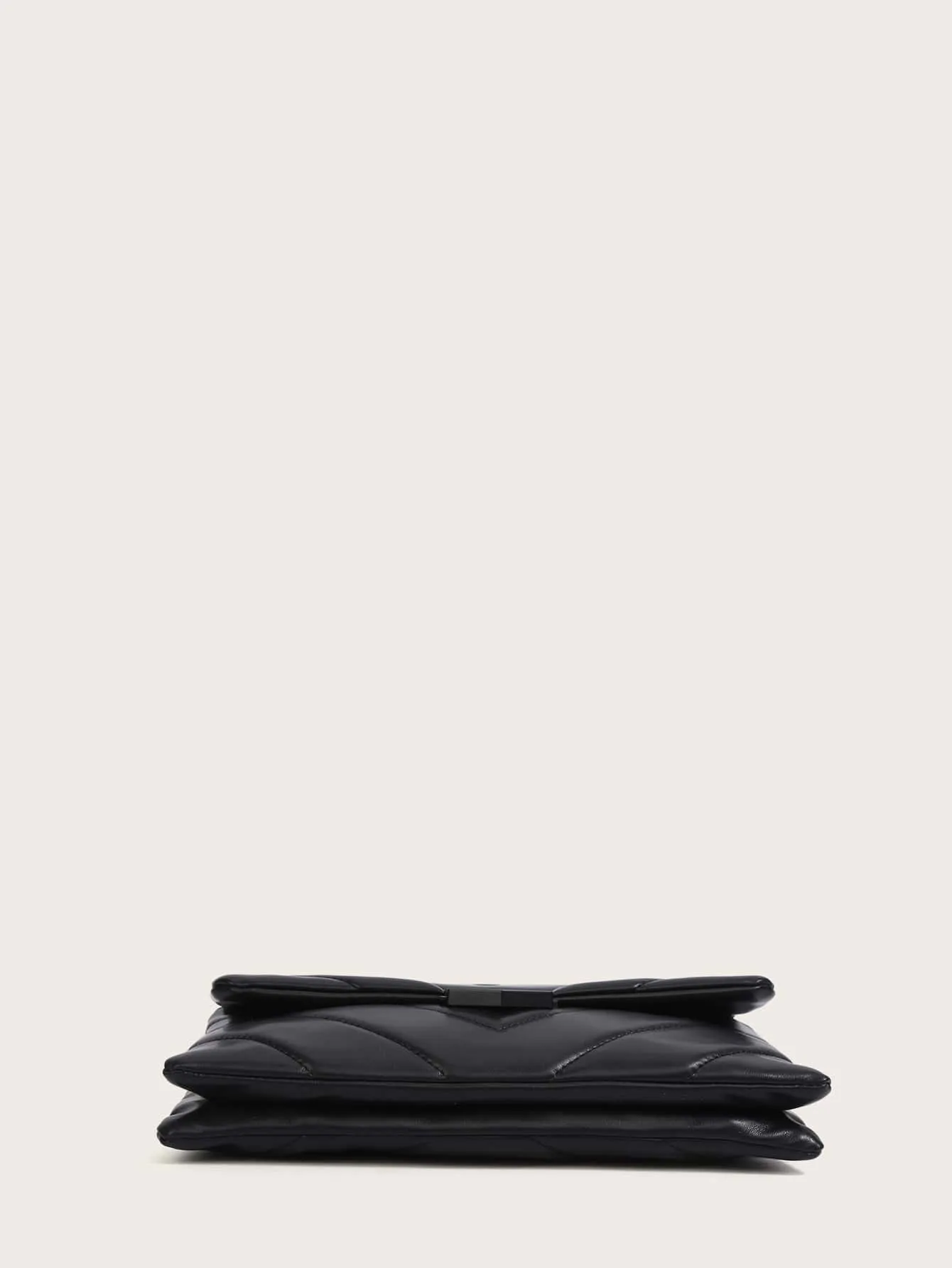 Chevron Flap Chain Shoulder Bag