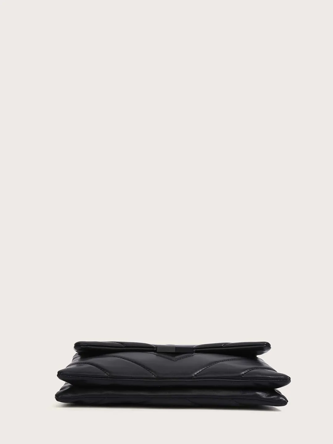 Chevron Flap Chain Shoulder Bag