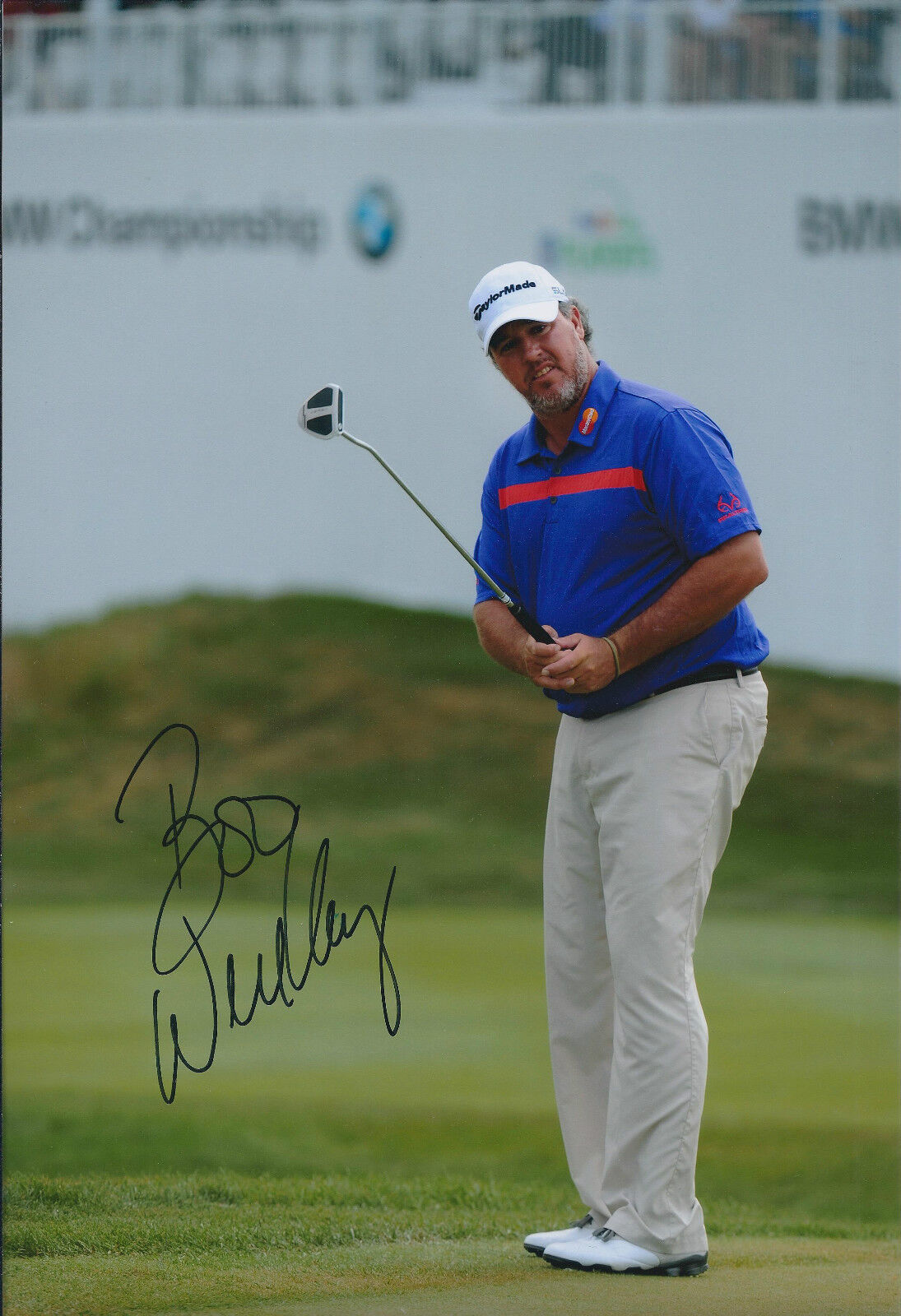 Boo WEEKLEY SIGNED AUTOGRAPH Golf Photo Poster painting AFTAL COA BMW Championship Illinois