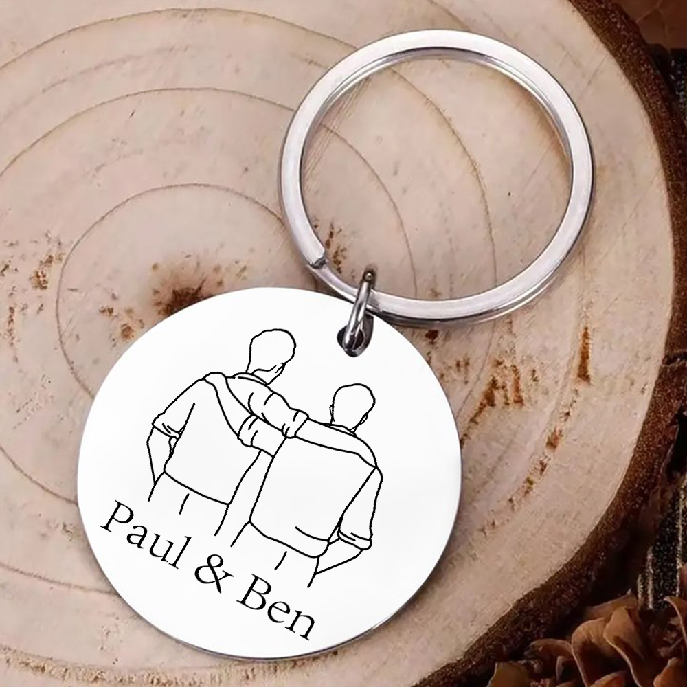 Llaveros Personalizados Día Del Padre Llavero Personalizado De Plata 925 - Regalo Personalizado Para Hombres Ideas Para Regalar Día Del Padre