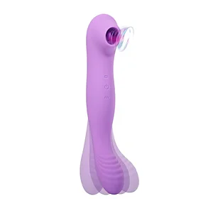 Bending Sucking Vibrator – Dual-Purpose Vibrating and Sucking Stick for Female Clitoral Stimulation and Orgasmic Masturbation