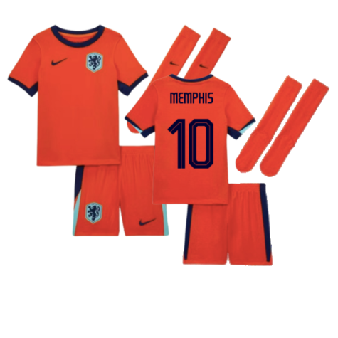 Maillot Pays-Bas Memphis Depay 10 Domicile Euro 2024 Junior Enfant