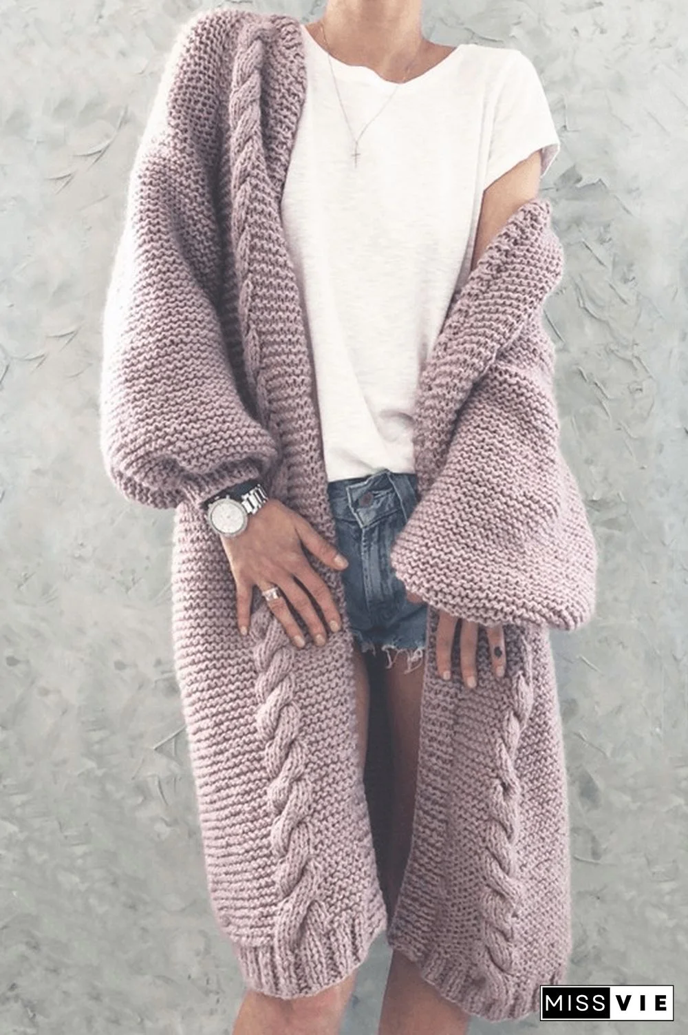 Warm Fashion Knit Sweater Cardigan Coat