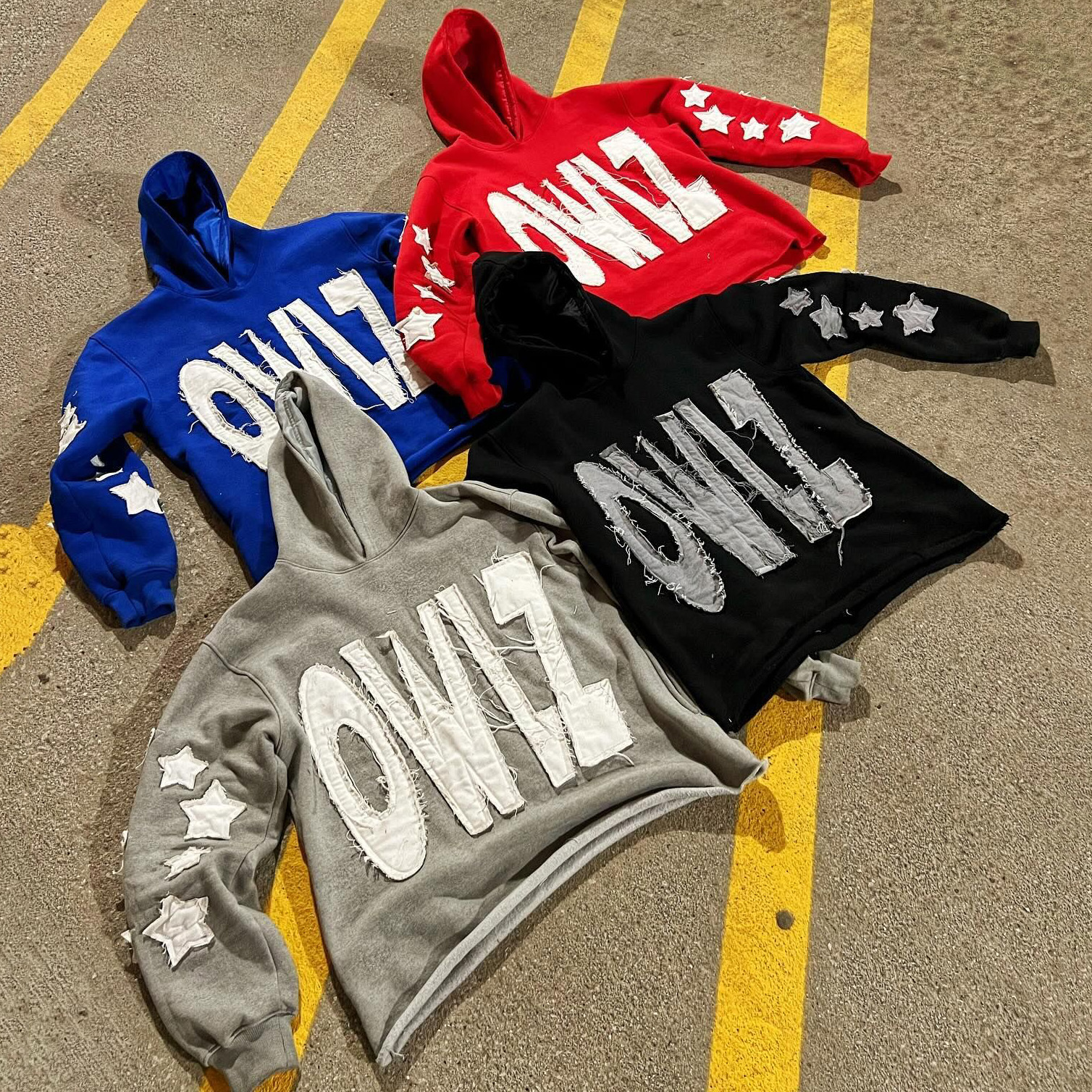 Born A Print Long Sleeve Hoodies