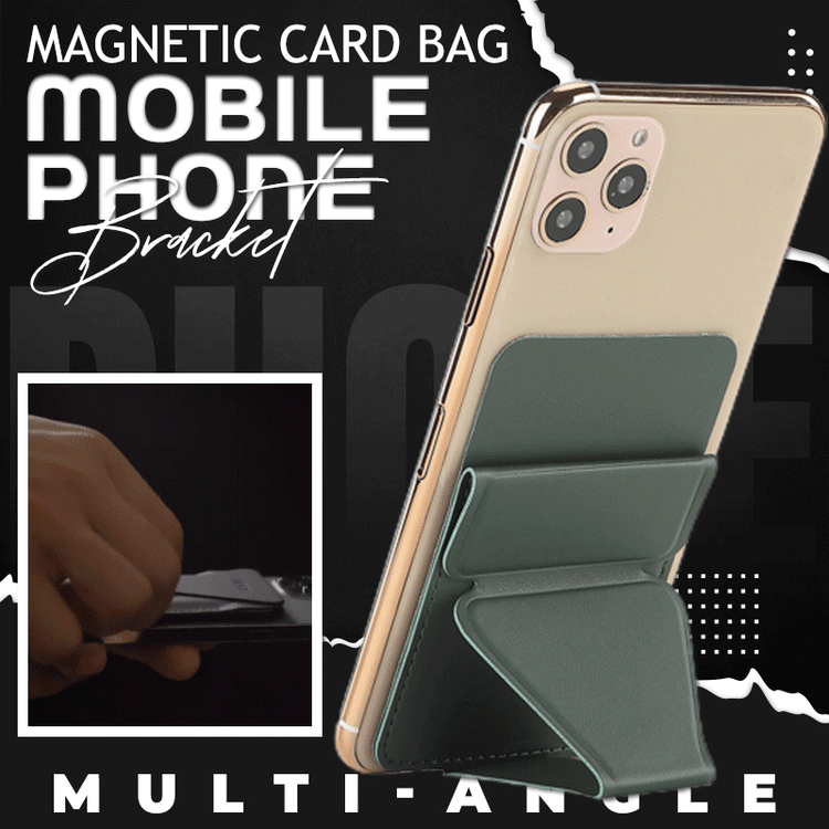 Magnetic Card Bag Mobile Phone Bracket