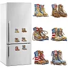 (US Local)Soldier Boots Special Shape Diamond Painting Fridge Magnet for DIY Art Crafts