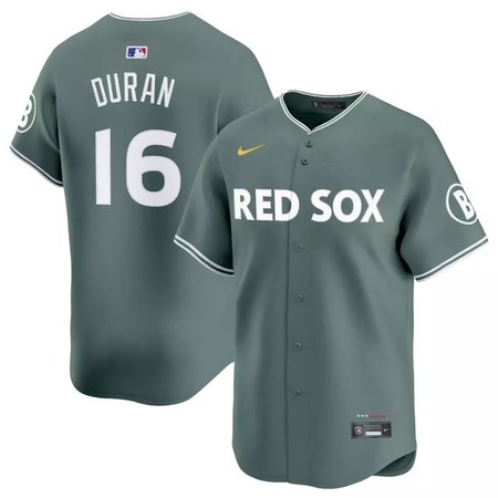 Men's Boston Red Sox #16 Jarren Duran  Green 2025 City Connect Limited Player Jersey