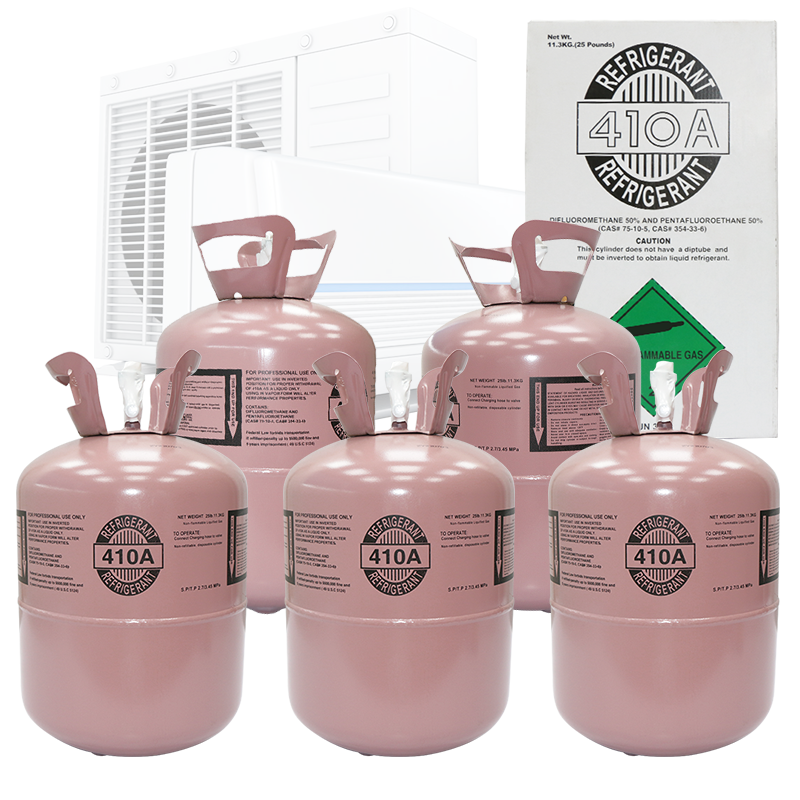 Shipping in at least 1 month - 5PCS Steel Cylinder Packaging R410A Refrigerant Tank Cylinder for Air Conditioners 25Lb 