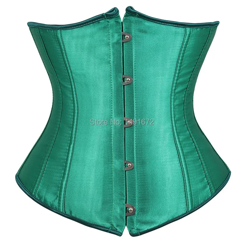 Corset Underbust Sexy Waist Cincher Gothic Lingerie Corsets Bustiers Top Workout Shape Body Belt Plus Size Gorset Green Pink Red