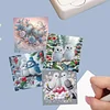 12pcs Diamond Painting Love and Peace Greeting Card Set with Envelope Daily Wishing Cards for Birthdays Thanksgiving & Special Occasion