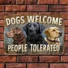 Dogs Welcome - Vintage Metal Signs - 20*30cm/30*40cm - Garden