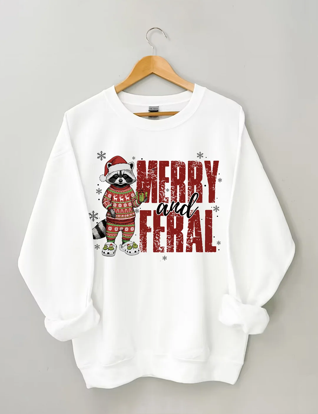Merry And Feral Christmas Sweatshirt