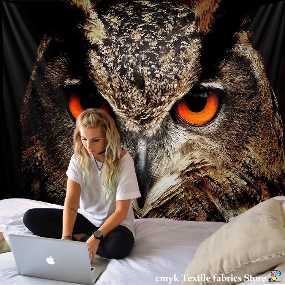 

Wall Tapestry - 3D Owl Animal-150*130cm, 501 Original