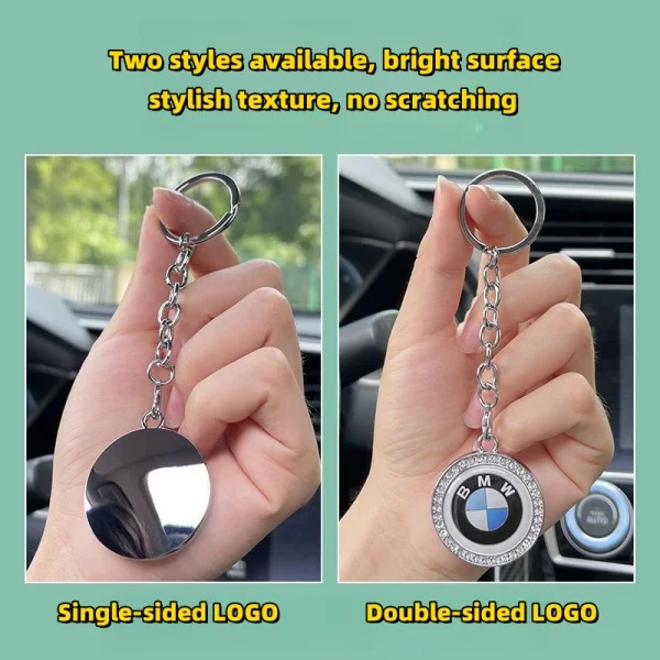 Car Keychain Car Logo Diamond Pendant