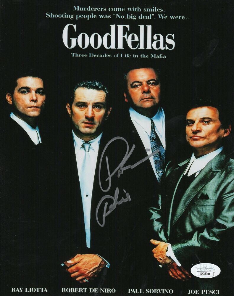 Paul Sorvino Autograph 8X10 Photo Poster painting Goodfellas Signed