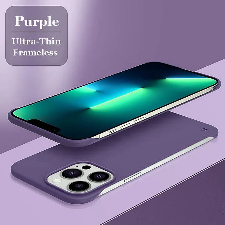 Ultra Thin Frameless PC Shockproof Hard Phone Case For iPhone  Etrgadget- Smartphone Cases & Covers | Accessories