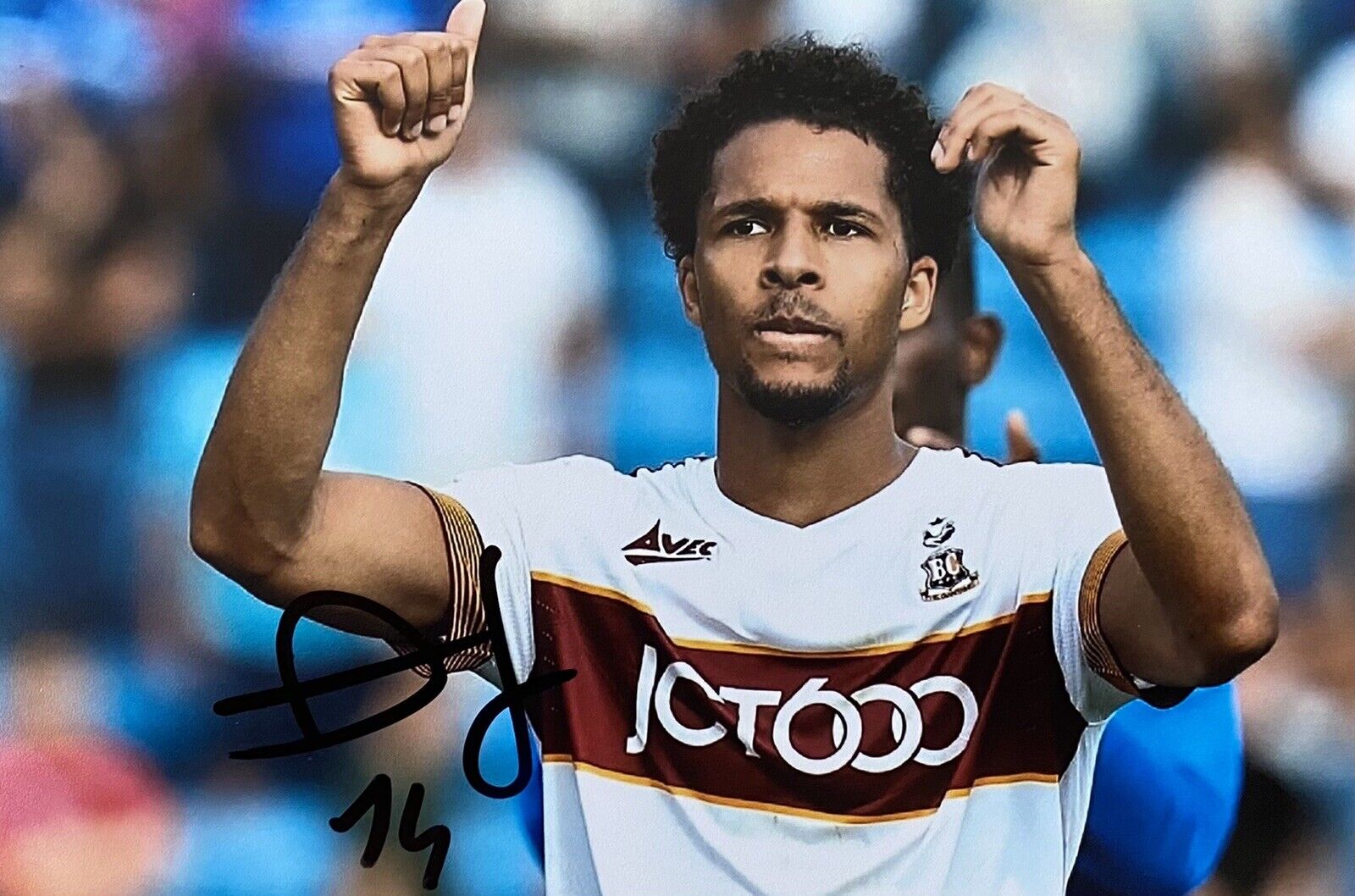 Timothee Dieng Genuine Hand Signed Bradford City 6X4 Photo Poster painting