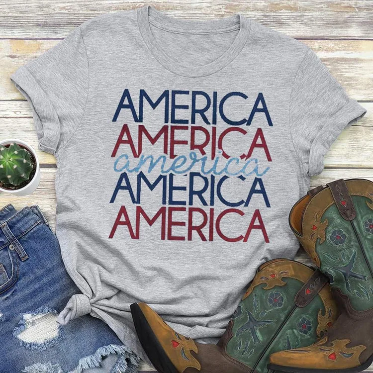 Funny Patriotic Independence Day  T-shirt Tee --Annaletters