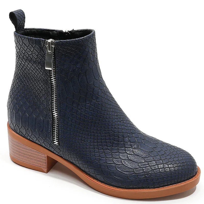 Woman Vintage Fall Leather Boots