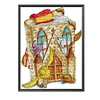Magic Book-14CT Stamped Cross Stitch Kit(32*40cm)