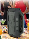 Carrying Silicone Cover Case Fit for Soundcore Boom 2 with Adjustable Shoulder Strap Full-Body Protective Cover Anti-Slip & Scratch-Resistant for Outdoor Camping Travel & Party